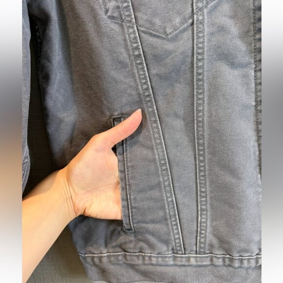 Levi’s Trucker Denim Jacket Gray Black - Picture 6 of 7